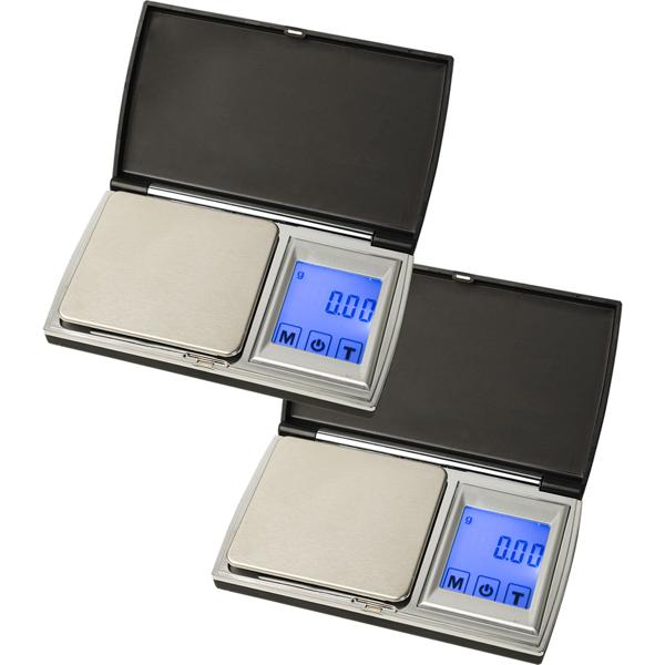 2er-Set Präzise Digitale Taschen-Feinwaage mit Touch-Display, 500g/0.01g, genaues Wiegen von Schmuck, Gold Gewürzen & mehr
