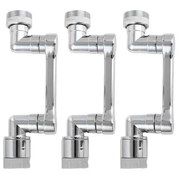 set of 3 1080° rotatable water attachment for bathroom and kitchen