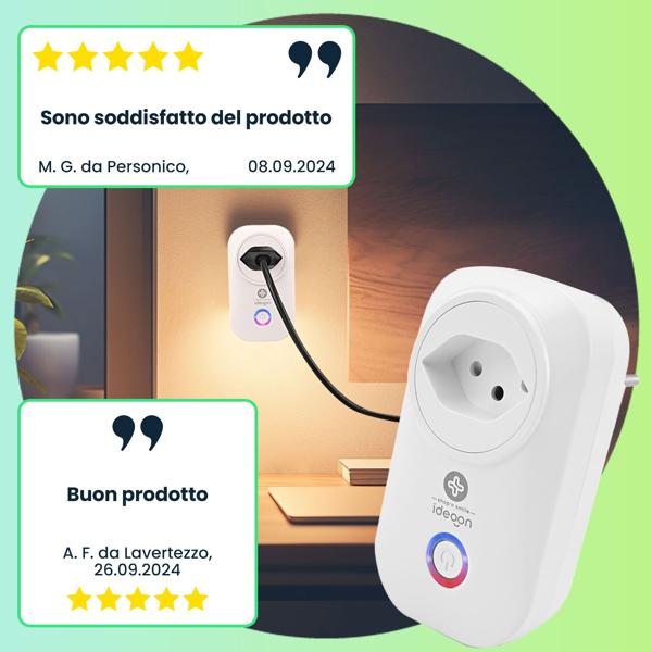 set di 3 prese WLAN SmartHome, interruttore radio WiFi, con misurazione di corrente