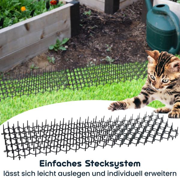 36er-Set Barriere-Gitter mit Spikes zur Tierabwehr