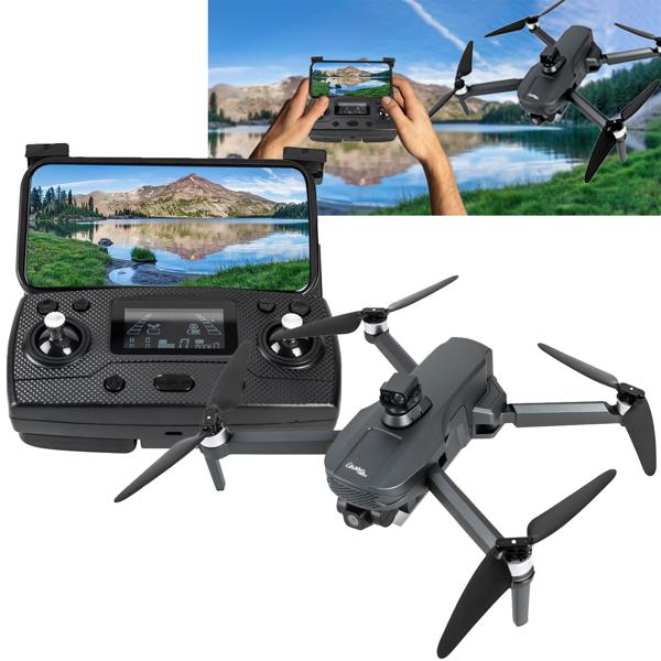 GPS drone with 4K camera, foldable, 360° distance sensor, app