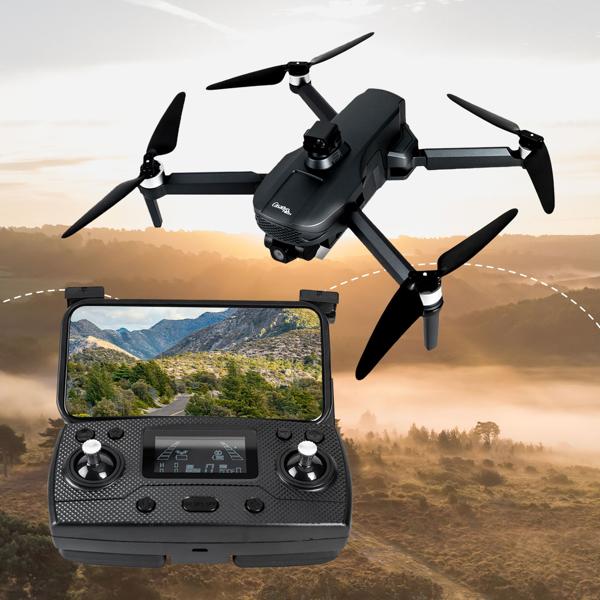 GPS drone with 4K camera, foldable, 360° distance sensor, app