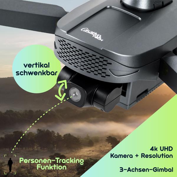 GPS-Drohne mit 4K-Kamera, faltbar, 360°-Abstandssensor, App