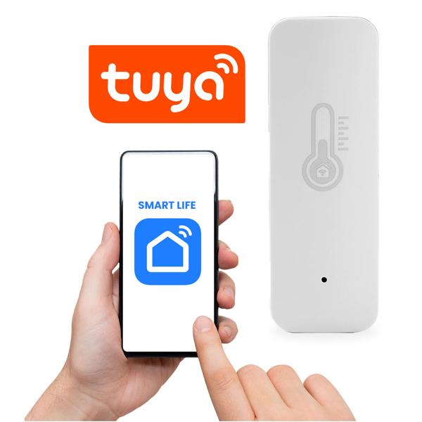 Smart temperature & humidity sensor with voice control & app