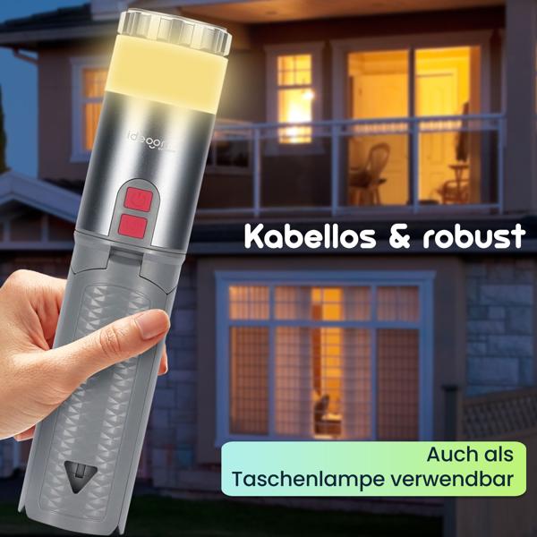 Professionelle Outdoor LED-Leuchte, 180° drehbarer Lampenkopf, heller Strahler mit Stativständer & Fernbedienung