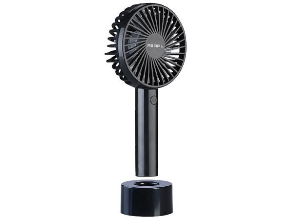 2in1 hand & table fan, battery & USB operation, 3-speed, Ø 95 mm
