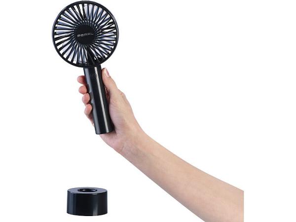 2in1 hand & table fan, battery & USB operation, 3-speed, Ø 95 mm