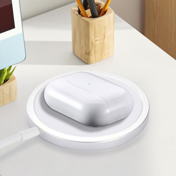 Stazione di ricarica wireless, compatibile con Magsafe, 15 W: ricarica rapida e sicura, compatibile con Qi, design sottile per iPhone e altri smartphone