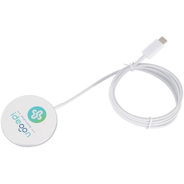 Stazione di ricarica wireless, compatibile con Magsafe, 15 W: ricarica rapida e sicura, compatibile con Qi, design sottile per iPhone e altri smartphone