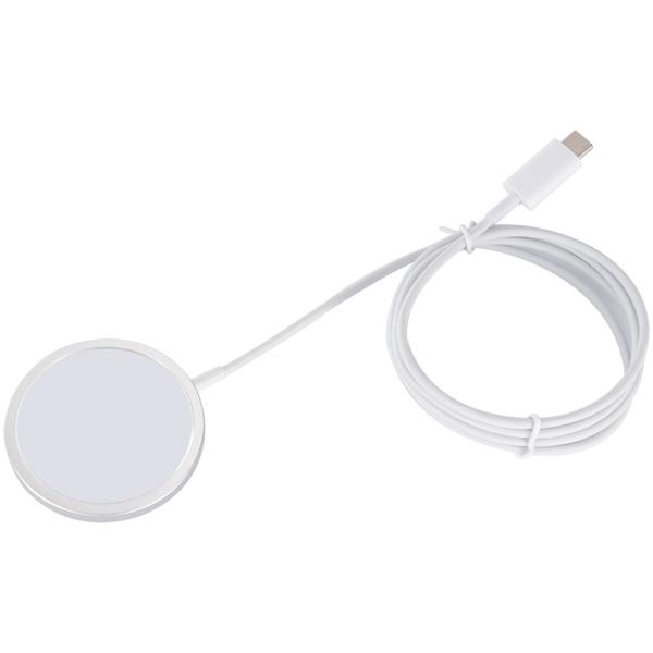 Stazione di ricarica wireless, compatibile con Magsafe, 15 W: ricarica rapida e sicura, compatibile con Qi, design sottile per iPhone e altri smartphone