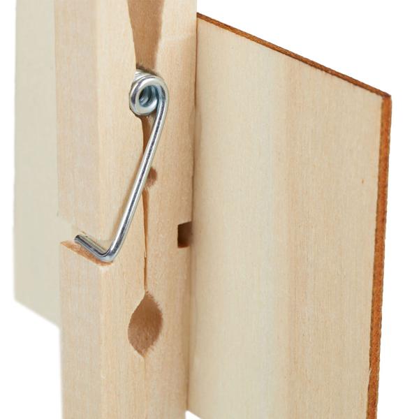 20er-Set Holztafeln mit Klammer - Mini Kreidetafeln für Kräutergarten Pflanzen Namensschilder Etiketten - Wiederverwendbar - Inkl. Kreide - MDF 7x7.5x1.5cm