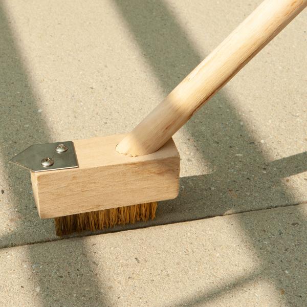 2 Spazzole Per Giunti E Fughe In Acciaio | Setole A V Per Rimuovere Erbacce, Muschio E Sporco | Adatte A Manici Di Scopa Standard | Per Pavimenti, Muri E Griglie BBQ