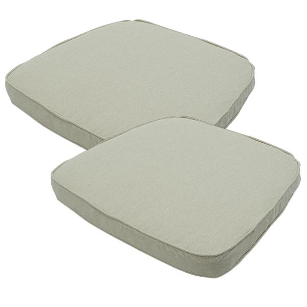 cuscino per sedia da esterno 2 pezzi (48x48cm, beige): Protezione UV, idrorepellente, comodo cuscino per sedie da giardino, Made in Europe by Madison
