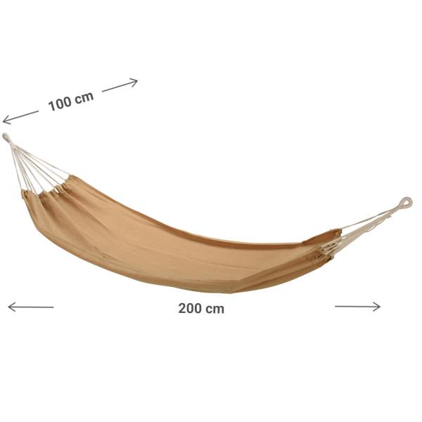 Light brown hammock, 200 x 100 cm