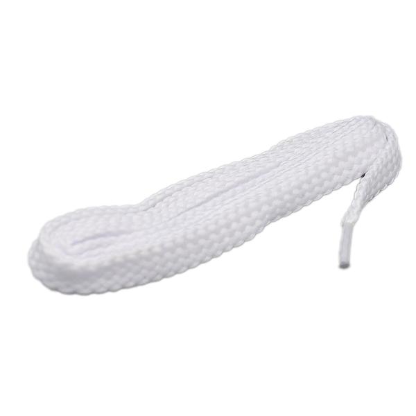 2 pairs of sturdy shoe laces, flat, white, 90 cm
