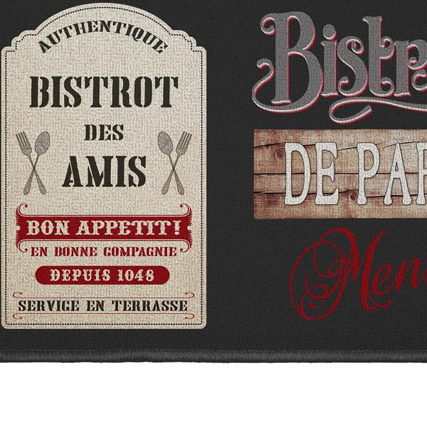 Rectangular polyamide rug, Bistrot, 50 x 80 cm