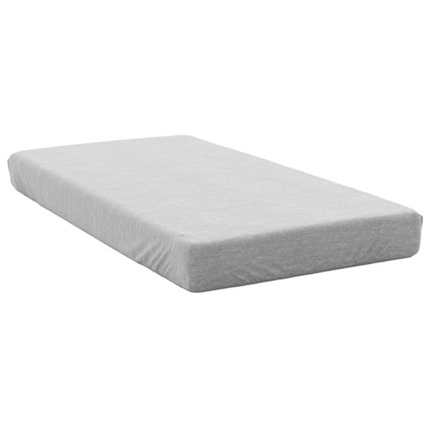 Lenzuolo con angoli in Jersey Melange Premium, 100% cotone, argento, 90-100 x 200 + 30 cm