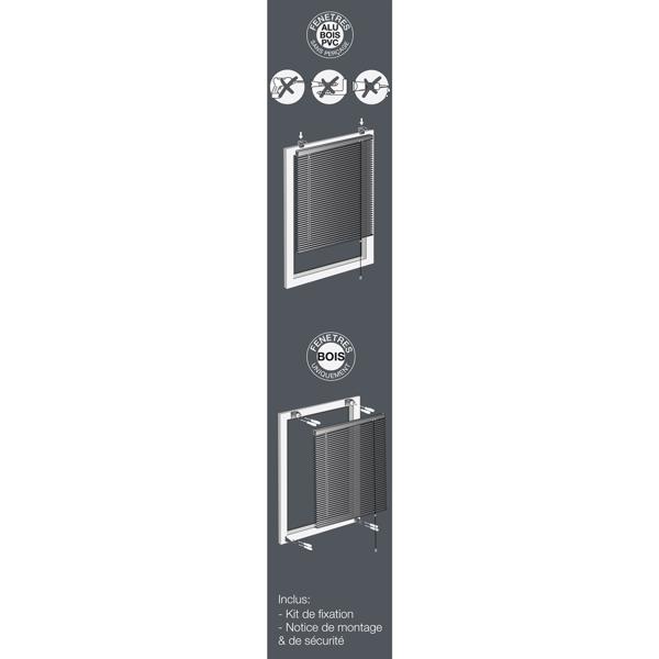 Blind aluminum, with cord & reversible rod, copper 90 x 180 cm