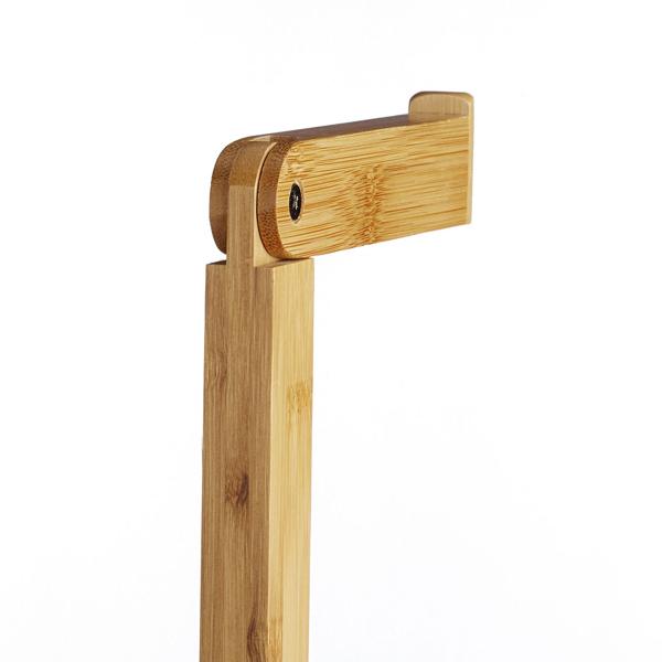 Bamboo toilet paper holder – free-standing WC paper stand for 6 rolls – drill-free, moisture-resistant, 71.5x23.5x19cm – brown