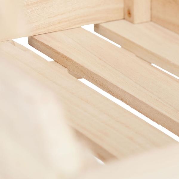 Caisses de stockage en bois empilables, set de 3, 20x27,5x38cm chacune - Idéal pour les légumes, les fruits &amp plus - Caisses de stockage robustes pour les provisions