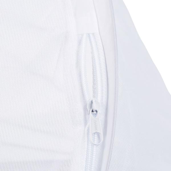 Polyester fly cover, food cover with base, white, 40 x 110 x 58 cm