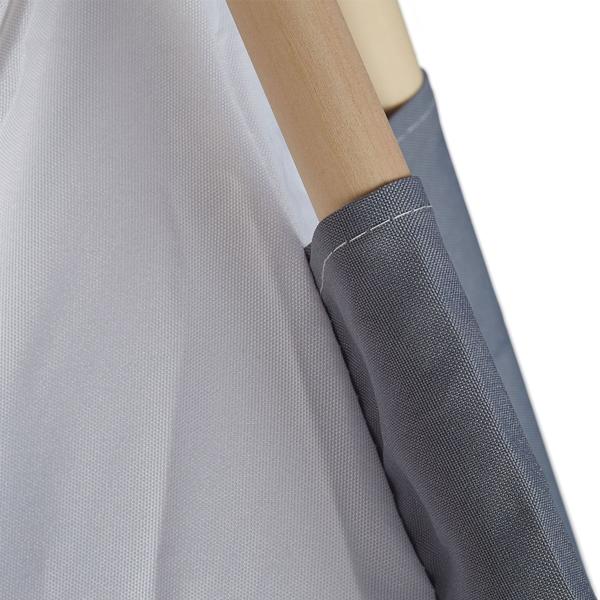 Tenda da gioco avventurosa per bambini, design teepee, grigio-bianco, 150x120x120cm - Tenda accogliente in poliestere e legno per bambini e bambine