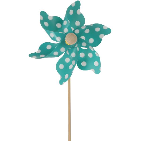 Garden stake wind spinner, colorful garden decoration flower, rotating bloom
