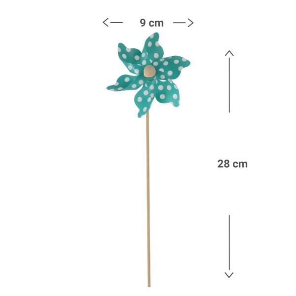 Garden stake wind spinner, colorful garden decoration flower, rotating bloom
