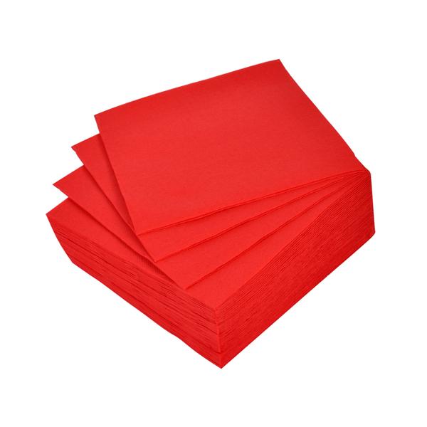 set di 40 tovaglioli di carta comune, 2 veli, rosso, 38 x 38 cm