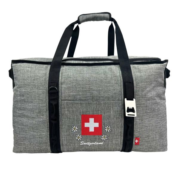 Kühltasche im Swiss-Decor, Lunchbag mit integriertem Flaschenöffner