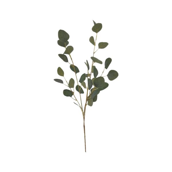 set of 3 Artificial Eucalyptus Bush, Polyester, PE, Wire, Green, 98 cm