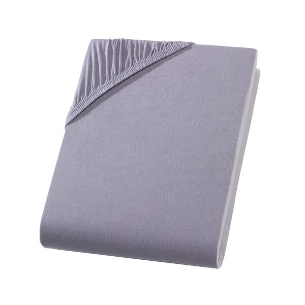 Drap-housse de qualité en jersey pour lit d‘enfant, 100% coton, gris, 60 x 120 - 70 x 140 cm