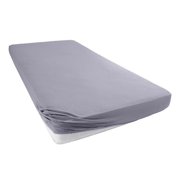 Drap-housse de qualité en jersey pour lit d‘enfant, 100% coton, gris, 60 x 120 - 70 x 140 cm