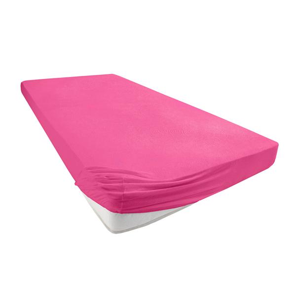 Drap-housse de qualité en jersey pour lit d‘enfant, 100% coton, magenta, 60 x 120 - 70 x 140 cm
