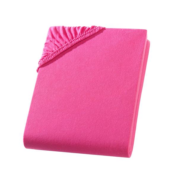 Drap-housse de qualité en jersey pour lit d‘enfant, 100% coton, magenta, 60 x 120 - 70 x 140 cm