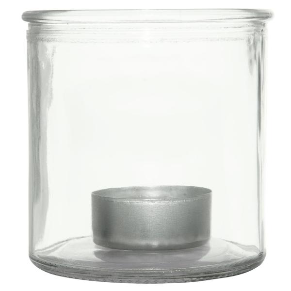 Laterne Metallgitter Schwarz - Windlicht für Kerzen mit Henkel - Ø 18,5 x H 24 cm - Modernes Design - Hübsches Schattenspiel - Dekorativ für Balkon, Garten