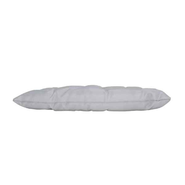 Cuscino per sedia in poliestere trapuntato, cuscino per seduta con nastro, grigio, 40 x 40 cm