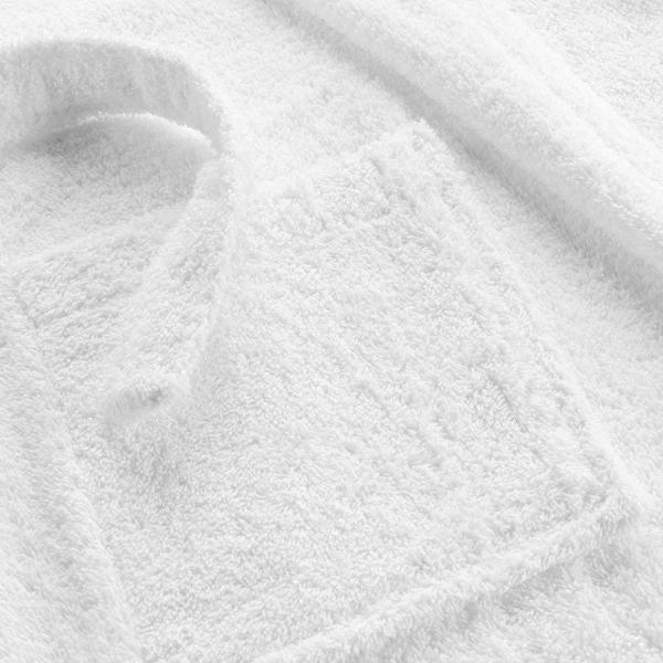 Terry bathrobe, sauna robe for him & her, white, one size fits all