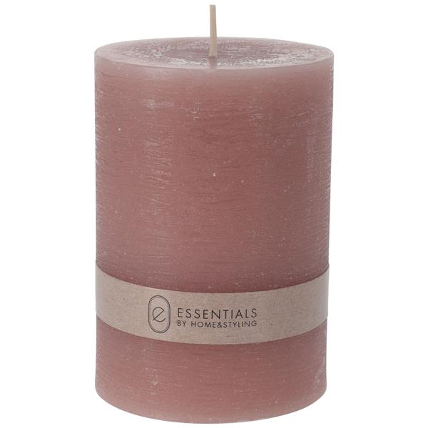 Candela a colonna rosé, Ø 7 x altezza 10 cm
