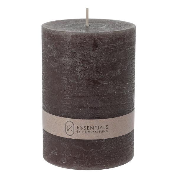 Pillar candle gray, Ø 7 x height 10 cm