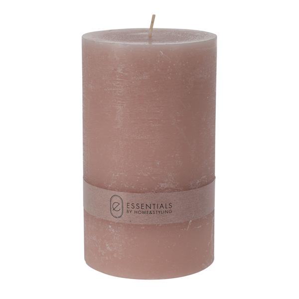 Candela a colonna rosé, Ø 9 x altezza 15 cm