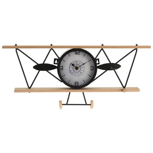 Airplane clock, wall clock, 55 x 25 cm