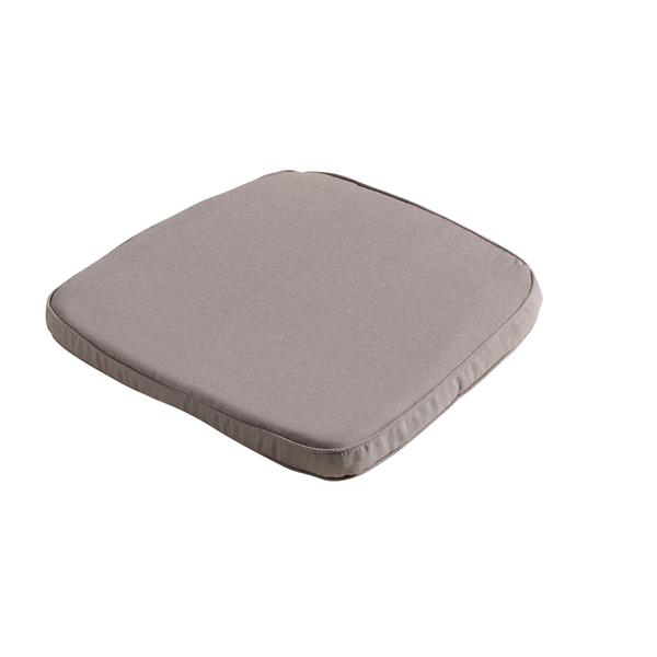 Outdoor chair cushions set of 2 – Comfortable seat cushions for garden & living room – Taupe, 48x48 cm – 70% recycled, UV protection, Made in Europe