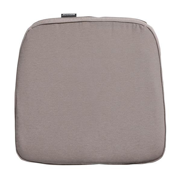 Outdoor chair cushions set of 2 – Comfortable seat cushions for garden & living room – Taupe, 48x48 cm – 70% recycled, UV protection, Made in Europe