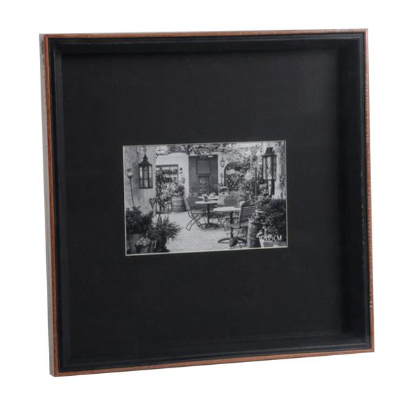 Cornice, nero-marrone, 27 x 27 cm