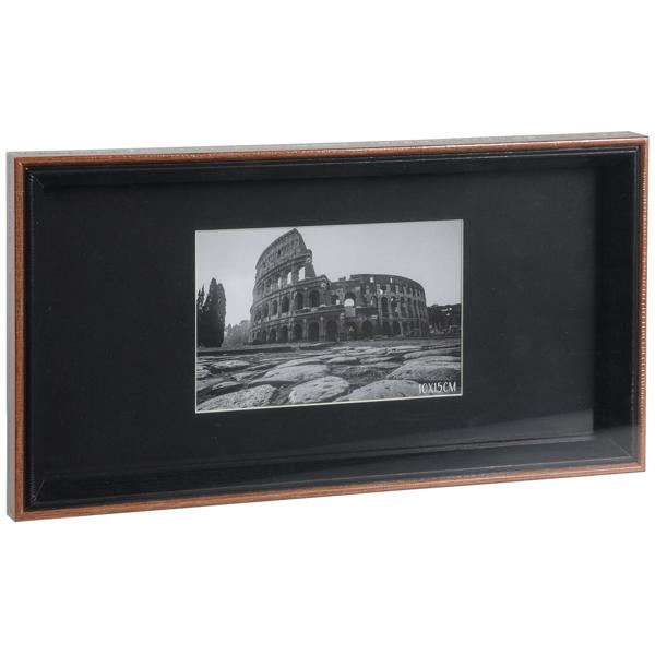 Cadre photo, noir-marron, 32 x 17 cm