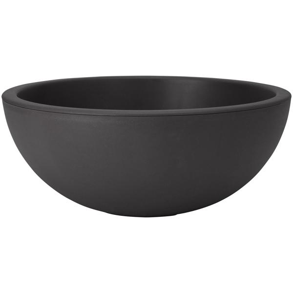 set of 2 plant bowls, anthracite, flower pot, Ø 40 cm