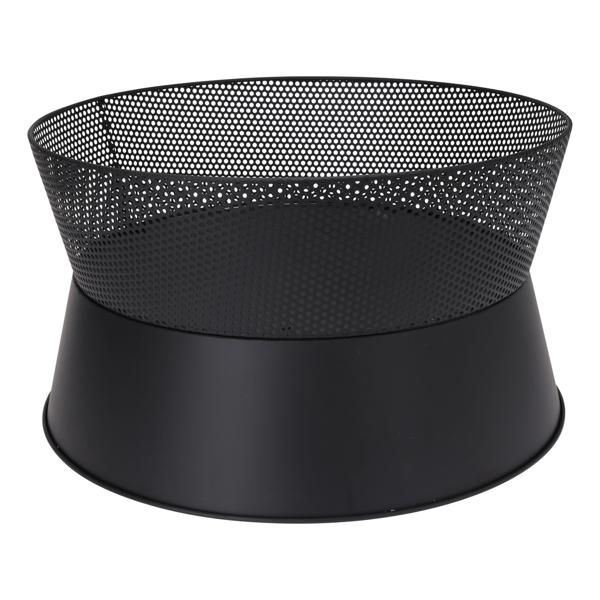 Robusto focolare in acciaio, 57 x 31,5 cm, con elegante griglia - Sicuro focolare per un‘atmosfera da falò in giardino