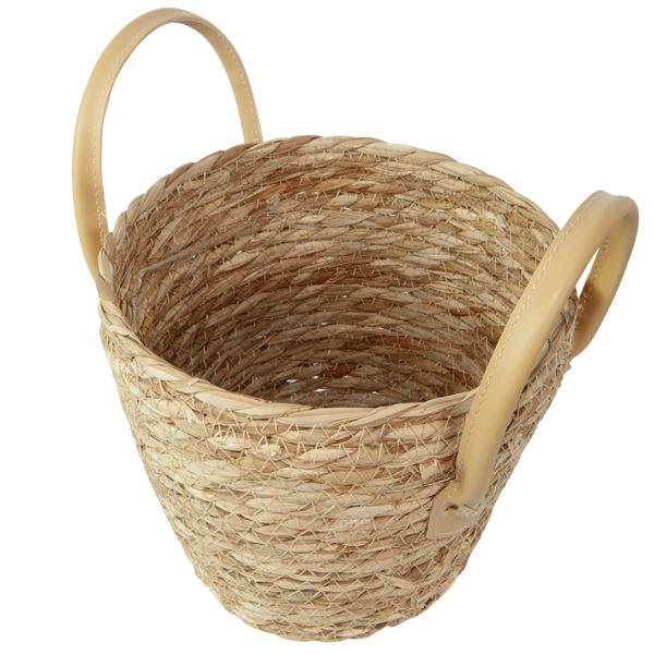 Vaso con coperchio in erba marina, bottiglia Deco, Ø 20 x H 31 cm