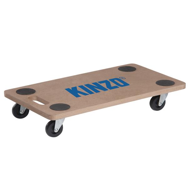Wooden furniture dolly, rolling board with four 360-degree castors for loads up to 200 kg